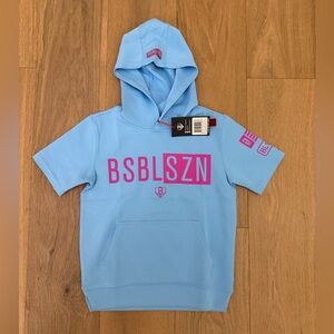 Baseball Lifestyle 101 - BSBL-SZN Short Sleeve Hoodie V3 -Size YS- NEW WITH TAGS